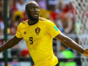 Lukaku celebrates after scoring for Belgium