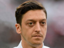 Mesut Ozil lining up for Germany before kick-off