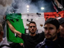 Celebration after Italy's victory over Spain