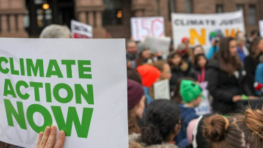 People participate in Fridays For Future movement to voice their climate change concerns