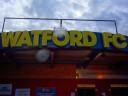 Watford FC's home Vicarage Road entrance