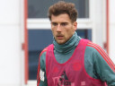 Leon Goretzka during training on the grounds of FC Bayern Munich