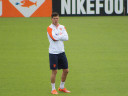Huntelaar trains for the Dutch national team
