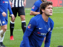 Marcos Alonso in action against Newcastle