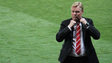 Ronald Koeman stood on the touchline