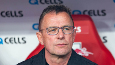 Ralf Rangnick as RB Leipzig head coach in 2019