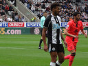 Joelinton during a game against Norwich at St James' Park