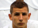 Lucas Digne lining up for France U-19s vs Spain