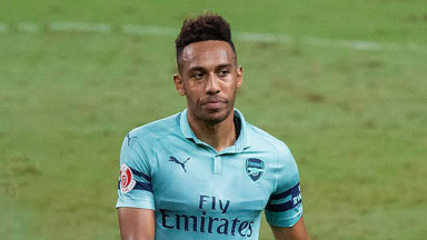 Aubameyang during Arsenal vs PSG in the 2018 International Champions Cup