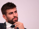 Gerard Pique during an event in Doha