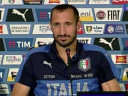 Giorgio Chiellini at a press conference in Italian outfit 