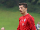  Robert Lewandowski during training at FC Bayern Munich